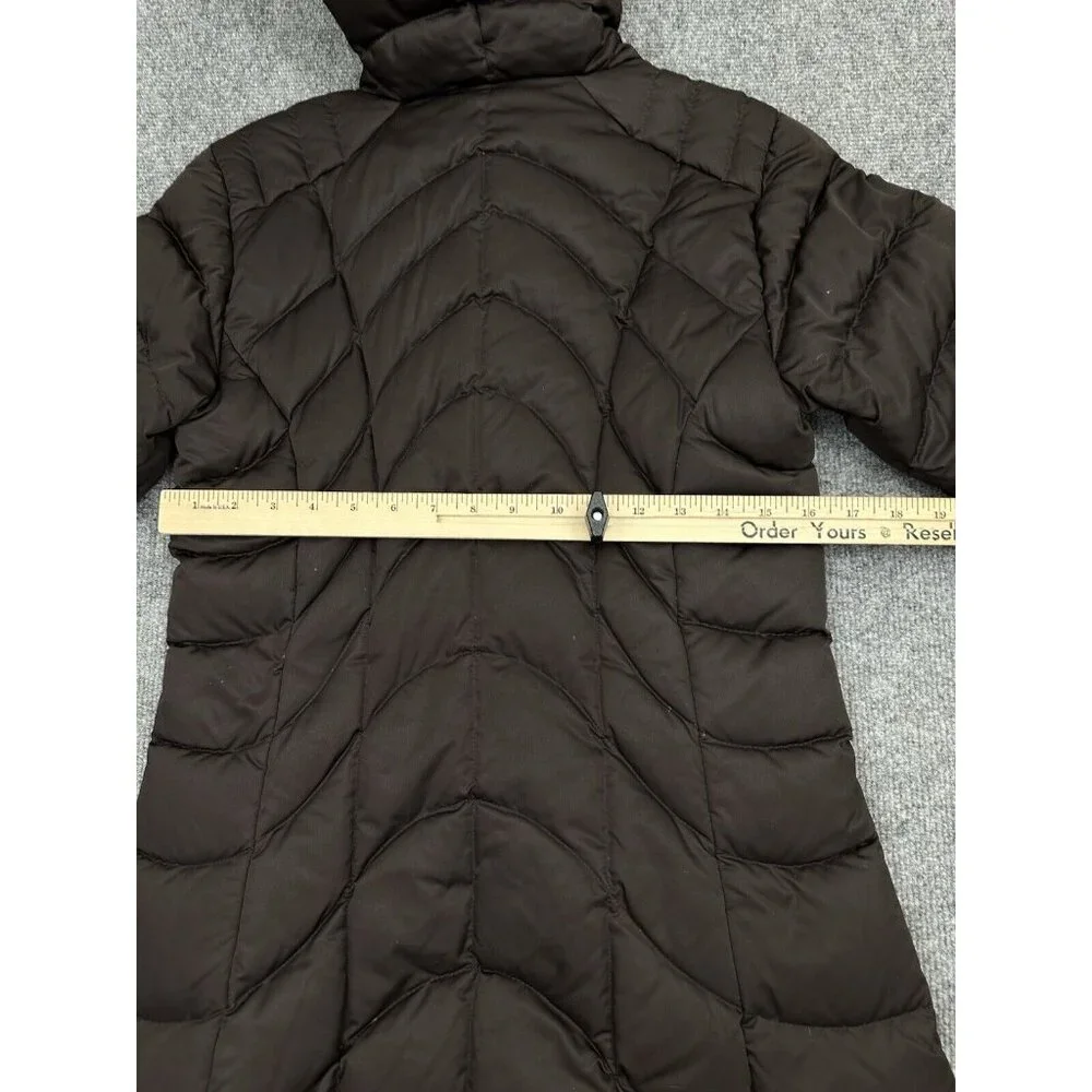 PATAGONIA Jacket Women’s Downtown Loft Parka Goose Down Puffer Hood Coat Brown S - Picture 8 of 10